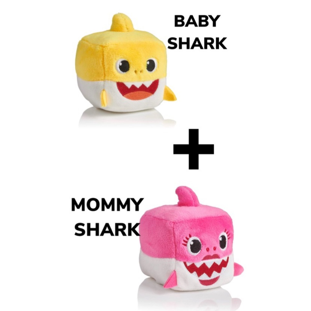 🦈🎵 BABY SHARK AND MOMMY SHARK- Official Cube Toy